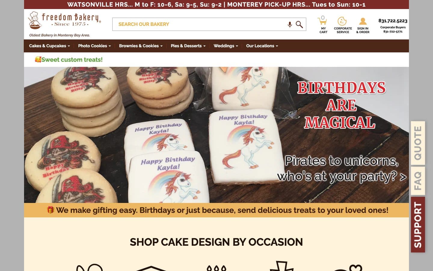 Freedom Bakery storefront preview