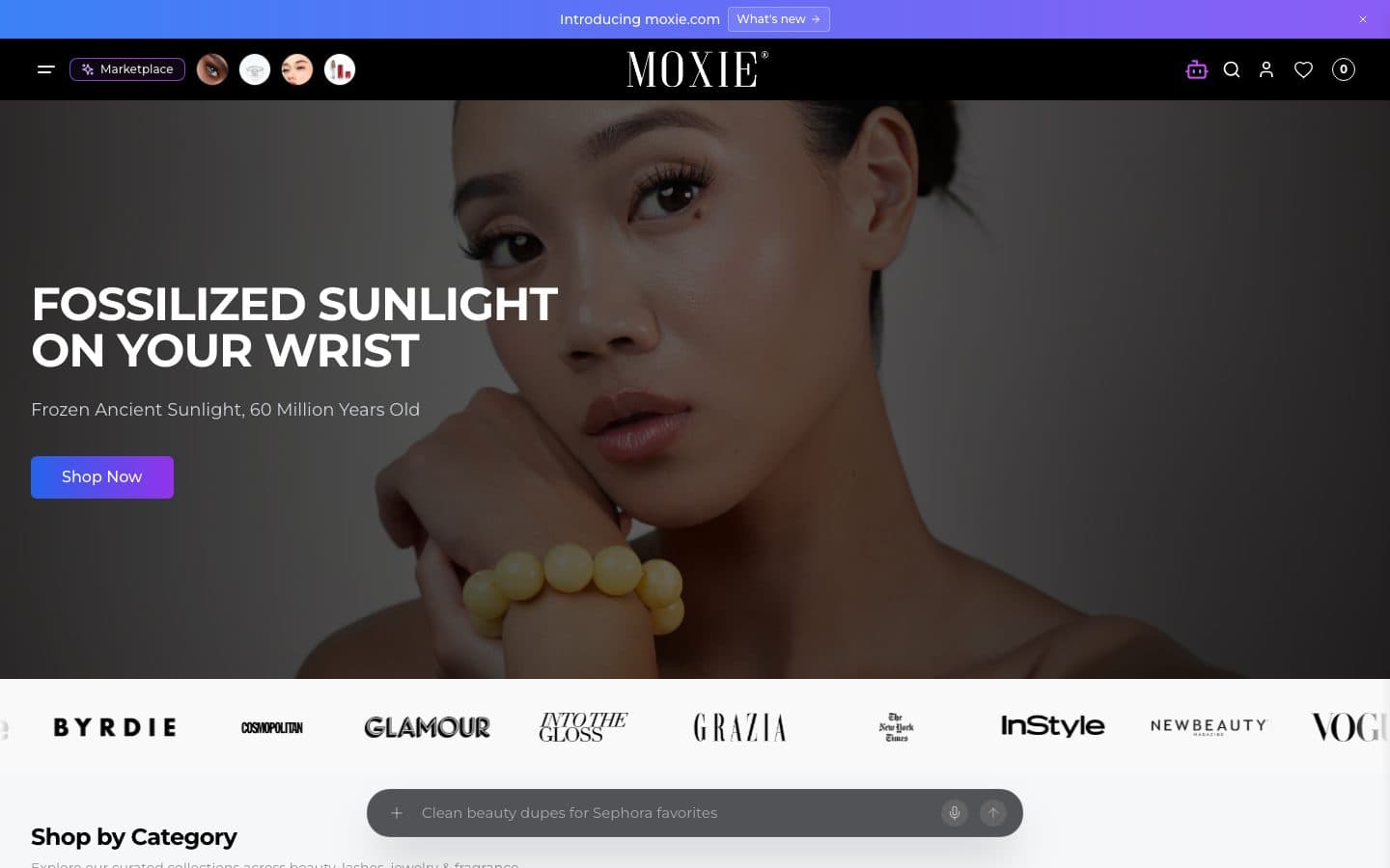 Moxie storefront preview