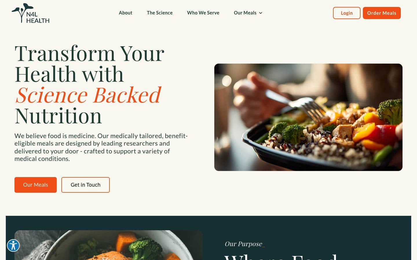 Nutrition for Longevity storefront preview