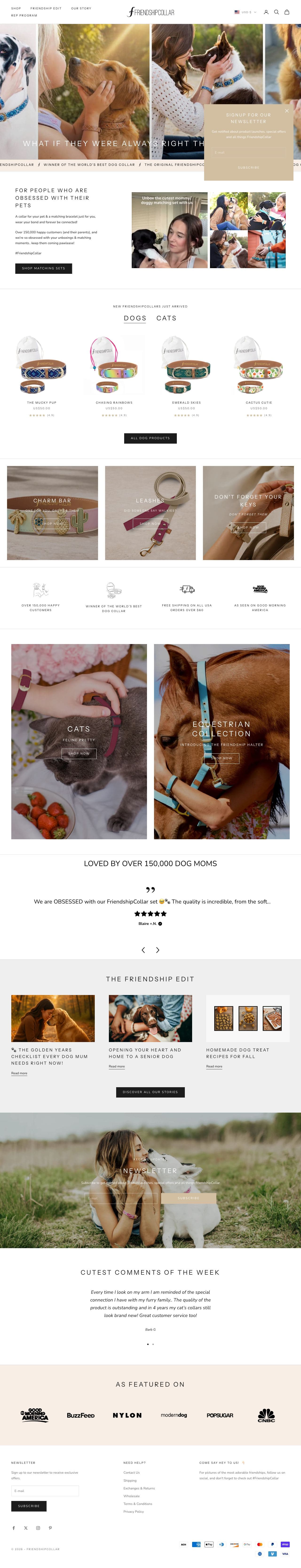 FriendshipCollar storefront