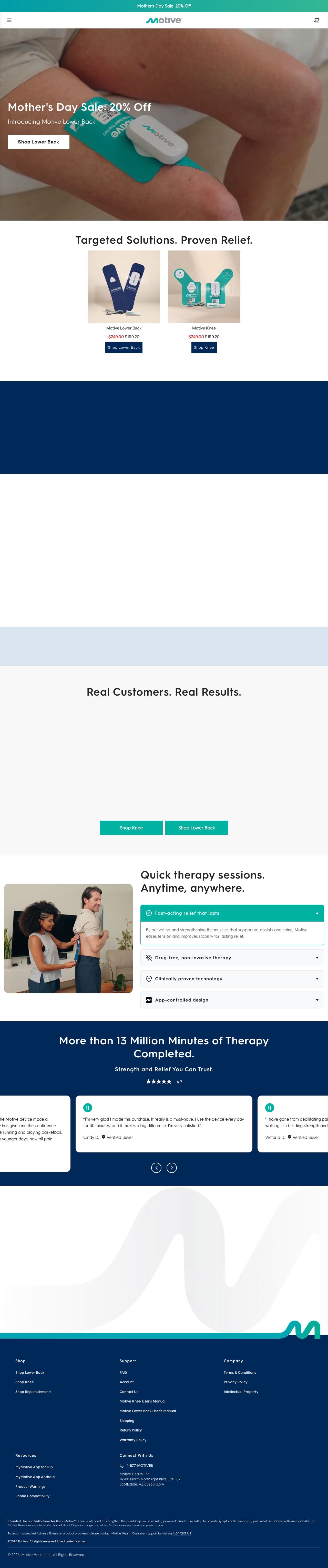 Motive Health storefront