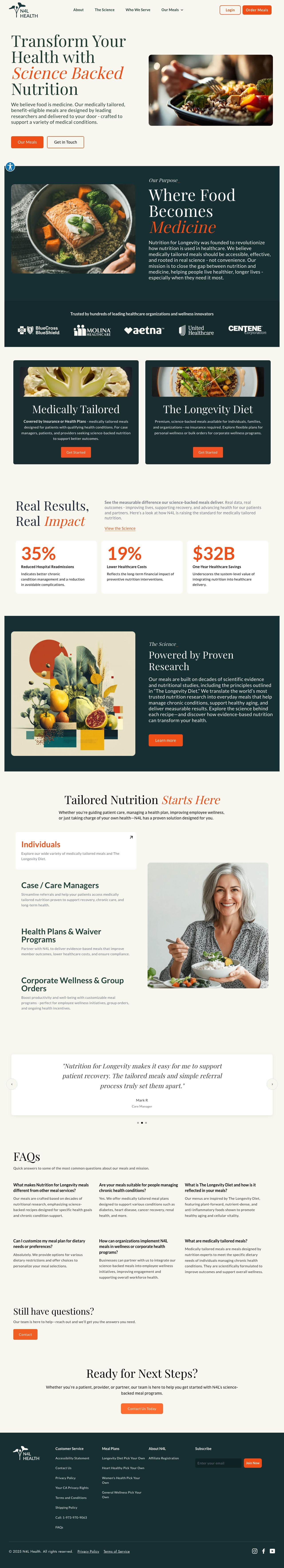 Nutrition for Longevity storefront